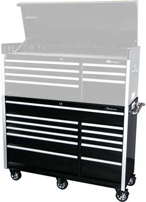 Montezuma Bk5611tc 56 11 Drawer Roller Cabinet Toolbox Black